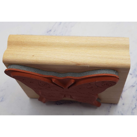 Stampin' Up! Butterfly Friend Flourish Encouraging Words Mounted Rubber Stamp - Picture 4 of 7